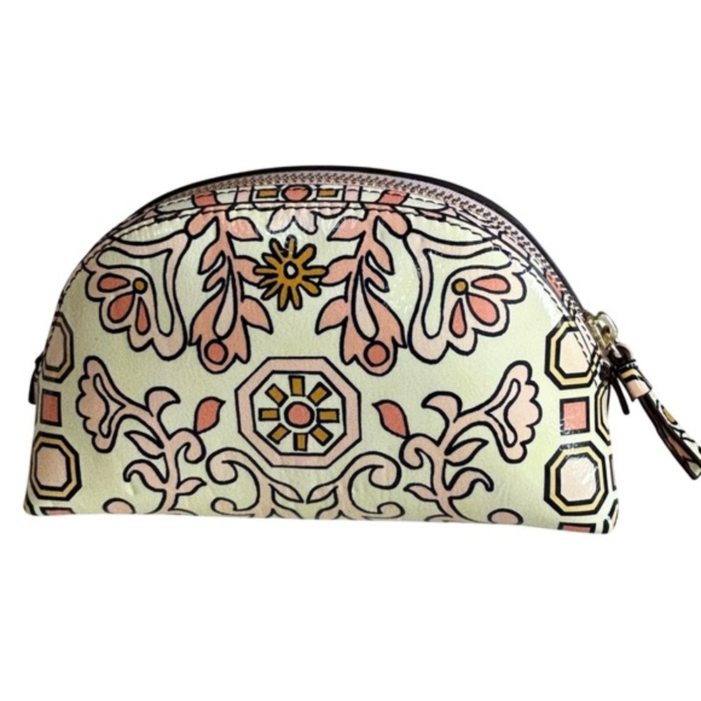 Tory Burch Cosmetic Bag OS David Hicks Collab Garden Party NWT LTD Edition - Picture 2 of 10